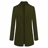 ladies long wool coat transition jacket elegant trench coat autumn winter parka coat long blazer outwear cardigan for office daily p miniinthebox