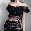 Lady Gothic Punk Gothic Masquerade Tube Top Women