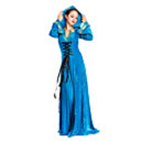 Lady Retro Vintage Medieval Dress Masquerade Hoodie Hoodies Robe Women