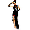 Lady Vintage Outfits Masquerade Women