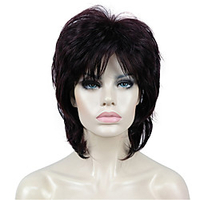 Lady Women Ombre Blonde With Dark Root Short Cascaded Layers Full Wig Synthetic Hair Wigs miniinthebox
