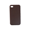 Lagging Protective PVC Case Cover for iPhone 4 (Chocolate)