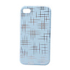 Lagging Protective PVC Case Cover for iPhone 4(Blue)