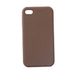 Lagging Protective PVC Case Cover for Iphone4 (Coffee)