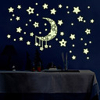 Landscape / Romance / Fashion Wall Stickers Luminous Wall Stickers Decorative Wall Stickers,  Vinyl Home Decoration Wall Decal Decoration / Washable / Removable