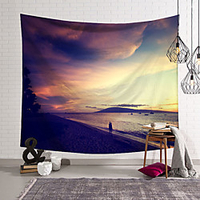 Landscape Beach Wall Tapestry Art Decor Blanket Curtain Hanging Home Bedroom Living Room Decoration miniinthebox