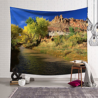 Landscape Farm Tree Wall Tapestry Art Decor Blanket Curtain Hanging Home Bedroom Living Room Decoration Polyester miniinthebox
