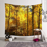 Landscape Forest Fall Wall Tapestry Art Decor Blanket Curtain Hanging Home Bedroom Living Room Decoration Polyester miniinthebox