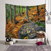 Landscape Forest Leaves Wall Tapestry Art Decor Blanket Curtain Hanging Home Bedroom Living Room Decoration Polyester miniinthebox