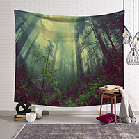 Landscape Forest Wall Tapestry Art Decor Blanket Curtain Hanging Home Bedroom Living Room Decoration Polyester miniinthebox