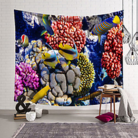Landscape Ocean Wall Tapestry Art Decor Blanket Curtain Hanging Home Bedroom Living Room Decoration Polyester miniinthebox