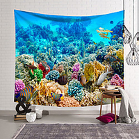 Landscape Ocean Wall Tapestry Art Decor Blanket Curtain Hanging Home Bedroom Living Room Decoration Polyester miniinthebox