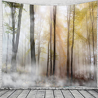 Landscape Scenery Wall Tapestry Art Decor Blanket Curtain Hanging Home Bedroom Living Room Decoration Beautiful View About The Forest miniinthebox