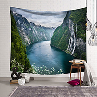 Landscape Wall Tapestry Art Decor Blanket Curtain Hanging Home Bedroom Living Room Decoration miniinthebox