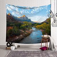 Landscape Wall Tapestry Art Decor Blanket Curtain Hanging Home Bedroom Living Room Decoration Polyester miniinthebox