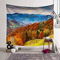 Landscape Wall Tapestry Art Decor Blanket Curtain Hanging Home Bedroom Living Room Decoration Polyester miniinthebox