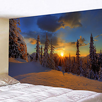 Landscape Wall Tapestry Art Decor Blanket Curtain Hanging Home Bedroom Living Room Decoration Polyester miniinthebox