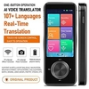 Language Translator Device 107 Languages Portable Language Translator Device 76.2 mm Rechargeable Real Time 2-way Translation Photo Recognition Translation for Business Learning miniinthebox