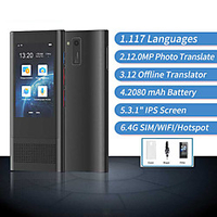 Language Translator Device 117 Languages Portable Language Translator Device 76.2 mm Rechargeable Real Time 2-way Translation Photo Recognition Translation for Business Learning miniinthebox