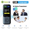 Language Translator Device 138 Languages Portable Language Translator Device 60.96 mm Rechargeable Real Time 2-way Translation Photo Recognition Translation for Business Learning miniinthebox