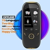 Language Translator Device 45 Languages Portable Language Translator Device 50.8 mm Rechargeable Real Time 2-way Translation Photo Recognition Translation for Business Learning miniinthebox
