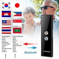 Language Translator Device 68 Languages Portable Language Translator Device 35.56 mm Rechargeable Real Time 2-way Translation for Business Learning miniinthebox