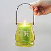 Lantern Shaped Glass Candle Holder with Handle