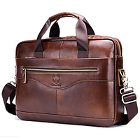 Laptop Briefcases 14 inch Compatible with Macbook Air Pro,  HP,  Dell,  Lenovo,  Asus,  Acer,  Chromebook Notebook Expandable Bag Waterpoof Shock Proof with Handle Leather Solid Color for Travel miniinthebox