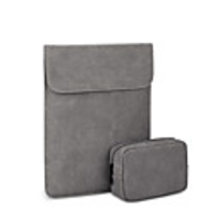 Laptop Sleeve Case With Carrying Bag Waterproof PU Leather