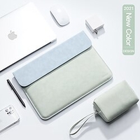 Laptop Sleeves 12 13.3 14 inch Compatible with Macbook Air Pro,  HP,  Dell,  Lenovo,  Asus,  Acer,  Chromebook Notebook Waterpoof Shock Proof PU Leather Solid Color for Business Office miniinthebox