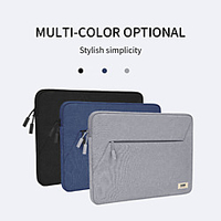 Laptop Sleeves BM01093005 15 Inch inch Compatible with Macbook Air Pro,  HP,  Dell,  Lenovo,  Asus,  Acer,  Chromebook Notebook Carrying Case Cover Waterpoof Shock Proof with Pocket Polyester Solid Color miniinthebox