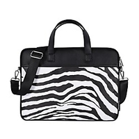 Laptop Sleeves G33-N32 14 13 15 Inch inch Compatible with Macbook Air Pro,  HP,  Dell,  Lenovo,  Asus,  Acer,  Chromebook Notebook Carrying Case Cover Waterpoof Shock Proof PU Leather Zebra Print for for miniinthebox