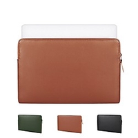 Laptop Sleeves ND09 13.3 15.6 15 Inch inch Compatible with Macbook Air Pro,  HP,  Dell,  Lenovo,  Asus,  Acer,  Chromebook Notebook Carrying Case Cover Waterpoof Shock Proof PU Leather Solid Color for miniinthebox