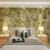Large 3D Stereo Wallpaper Mural Gray Large Relief Background Wall Room Living Bedroom TV Background Wall