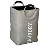 Large Collapsible Laundry Hamper Bag with Handles,  13 x 13 x 20 Inches Foldable Clothes Basket for Washing Storage