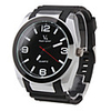 Large Dial Silicone Band Wrist Watch For Men