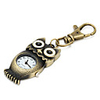 Large Owl of Unisex Alloy Analog Quartz Keychain Watch (Bronze)