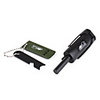 Large Size Survival Tools Flint,  Whistle,  Ruler with Key Chain