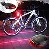 Laser Bike Light Rear Bike Tail Light Safety Light LED Mountain Bike MTB Bicycle Cycling Waterproof Portable Alarm Warning Rechargeable Battery 300 lm Batteries Powered Red Blue Cycling / Bike