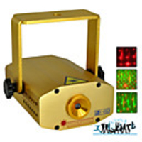 Laser Effects Projector with Sound Activation (GOLD)