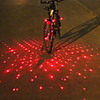 Laser LED Bike Light Bar End Light Rear Bike Tail Light Safety Light Mountain Bike MTB Bicycle Cycling Alarm LED Light Multi-tool Warning Battery Cycling / Bike / IPX-4