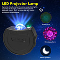 Laser Star Projector with LED Nebula Galaxy LED Night Light Galaxy Projector for Room Decor and Party Decoration Christmas Gift