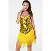 Latin Dance Dress Glitter Paillette Women