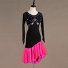 Latin Dance Dress Glitter Split Joint Paillette Women