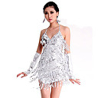 Latin Dance Dress Paillette Women