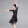 Latin Dance Dress Tassel Girls