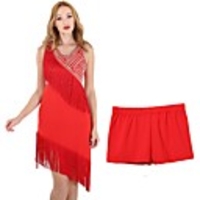 Latin Dance Dress Tassel Women