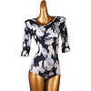 Latin Dance Leotard / Onesie Pattern / Print Split Joint Women