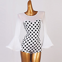 Latin Dance Leotard / Onesie Pattern / Print Split Joint Women