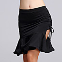Latin Dance Skirt Ruched Women